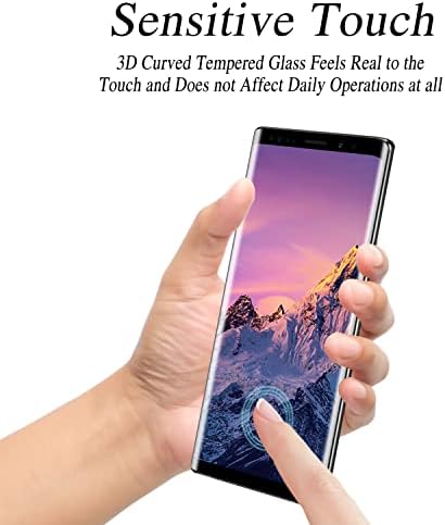 MAYtobe Desigend Samsung Galaxy Note 9 Edzett Üveg kijelző Védő fólia, 3D Teljes ál Dot Mátrix, Buborék Mentes, Könnyen