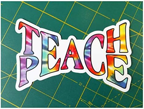 Minglewood Kereskedelmi Tanítani Béke 5 Die Vágott Matrica - Nyakkendő Festék - Hippi Szabadság, Szerelem