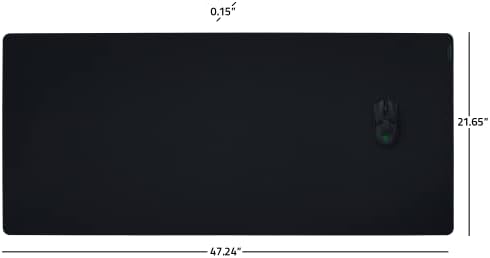 Razer Gigantus v2 Ruhával Gaming Mouse Pad (3XL): Vastag, Nagy Sűrűségű Hab - Csúszásmentes Bázis - Fekete, Klasszikus