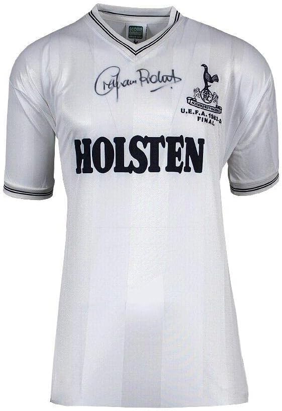 Graham Roberts Aláírt Tottenham Hotspur Ing - 1983-84 UEFA-Kupa-Döntő - Dedikált Foci Mezek