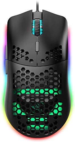 RGB Vezetékes Gaming Egér, [5000 DPI] [Programozható] [Légzés Háttérvilágítású] 16.8 Millió Chroma LED Egerek, Gaming