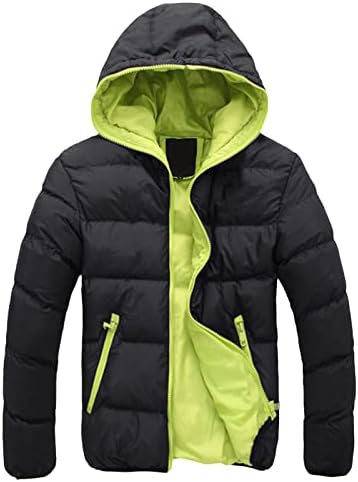 UOFOCO Winter Park Puffer Kabát Női Hosszú Ujjú Hip Plus Size Vastag Gömbhal Kabát Kapucnis Szilárd, Rugalmas Zip Bő