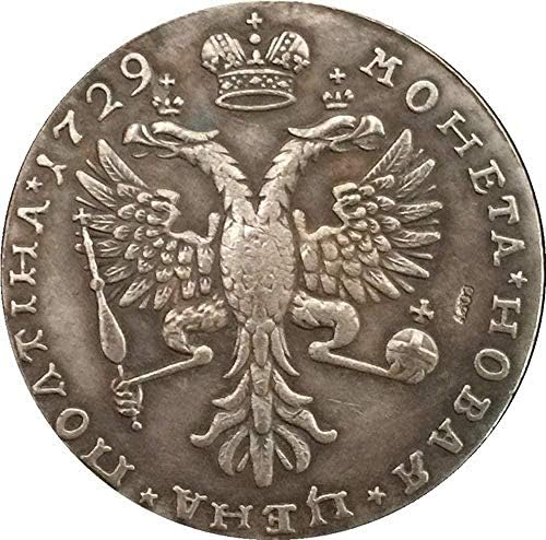 Kihívás Érme 1729 Peter II. Oroszország Érmék Példányt Haza, Szoba, Iroda Dekoráció Érme Gyűjtemény