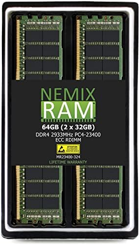 NEMIX RAM 384GB 12x32GB DDR4-2933 PC4-23400 2Rx4 ECC Regisztrált Szerver Memória által NEMIX RAM