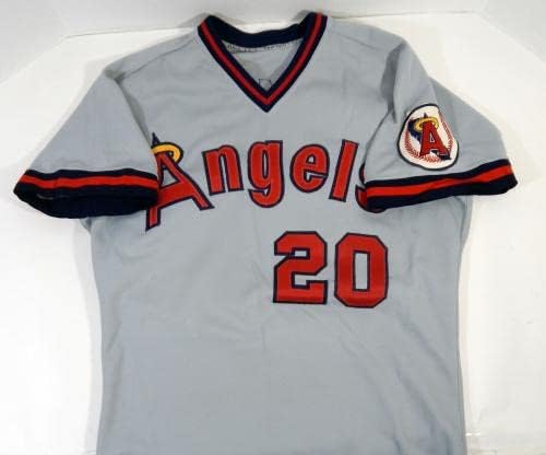 1988-ban a Kaliforniai Angyalok Tony Armas 20 Játékban Használt Szürke Jersey DP17521 - Játék Használt MLB Mezek