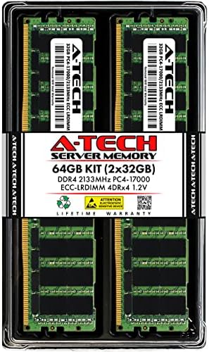 Egy-Tech 64 gb-os Készlet (2x32GB) Memória RAM a Dell PowerEdge R730 XL - DDR4 2133MHz PC4-17000 ECC Terhelés Csökken