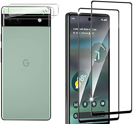 A Google Pixel 6A Mobil Telefon Védelme Átlátszó Edzett Üveg Szett, LCD Védelmét, valamint a Kamera lencsevédő, Teljes
