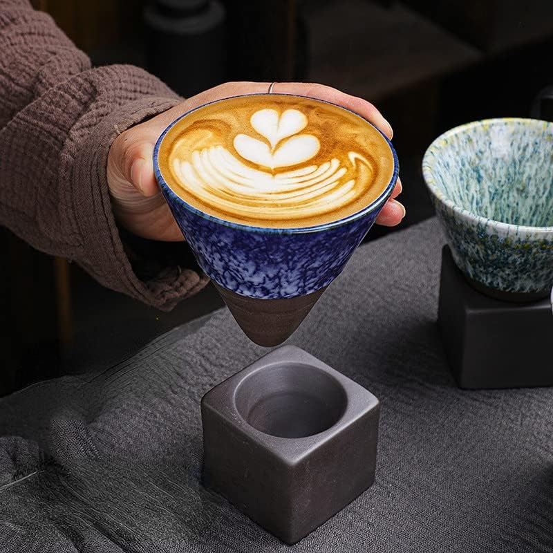 Madi Kay Minták Kreatív, kézzel festett mázas tea csésze továbbfejlesztett változata robbanásveszélyes kupa kerámia