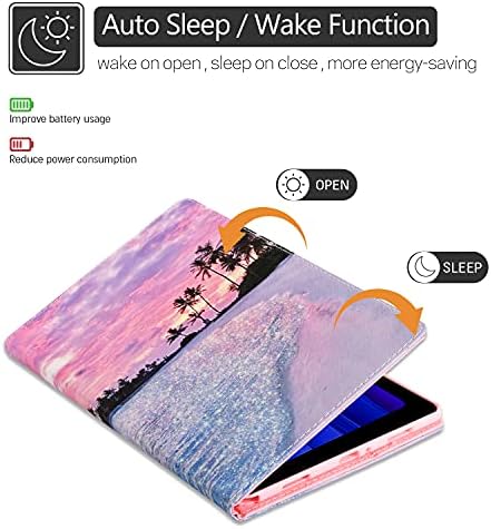 Elepower Samsung Galaxy Tab A7 Esetben Vékony, Folio Stand Prémium PU Bőr Pénztárca Esetben az Auto Ébredj Alvó Ütésálló