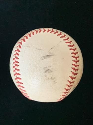 c. 1975-ben Bob Citrom/Minnie Minoso ALÁÍRT Hivatalos AL Mac-Phail Baseball w/holog - Dedikált Baseball