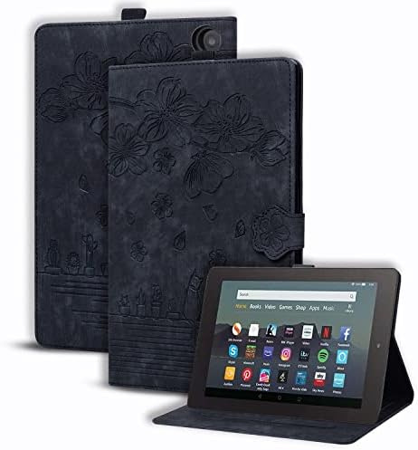 Tablet burkolata Kompatibilis Fire HD 8 / Fire HD-8 Plus (10 Generáció 2020 Megjelent) Ütésálló PU Bőr Dombornyomott