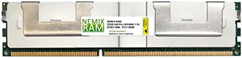 128GB (4x32GB) DDR3-1866 mhz-es PC3-14900 ECC LRDIMM 4Rx4 1,5 V-os Terhelés Csökken Szerver Memória által NEMIX RAM