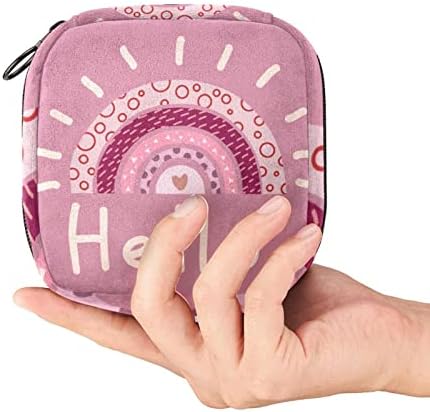 ORYUEKAN Egészségügyi betét Tároló Táska, Hordozható Újrafelhasználható Menstruációs Pad Cipzár Táska, Tampon-Tároló