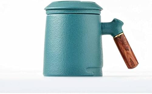 XWOZYDR Kerámia Szűrő Integrált Tea Csésze Kézzel készített Kerámia Bögre Fedő Irodában, Otthon Konyhai Kiegészítők