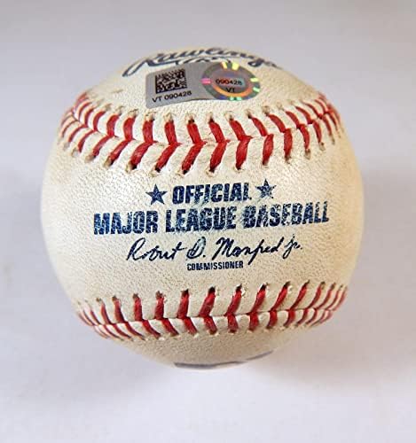 2022 Milwaukee Brewers Marlins Játék Használt Baseball Rogers Keresztény Yelich Szabálytalan Játékban Használt Labdák