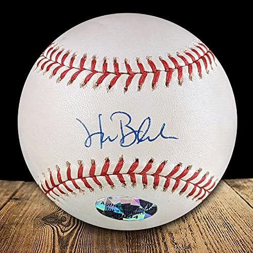 Hank Blalock Dedikált MLB Hivatalos Major League Baseball - Dedikált Baseball