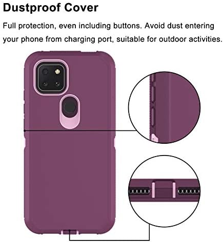Tiflook a T-Mobile Revvl 4 Plusz Esetben Nehéz Páncél Masszív Csepp Védelem Ütésálló Védő Kemény Műanyag tok + Szilikon