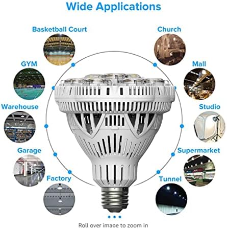 SANSI 300 Watt LED Izzó, Fényes, LED Izzó, 5500 Lumen, BR30 LED Izzók, 5000K Nappal LED Izzó, Garázs Villanykörte, E26,