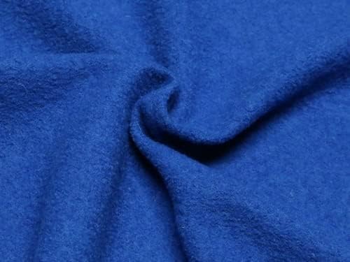 Minerva Kézműves Főtt Gyapjú, vastag Kabát Súly Ruha Kék Szövet - per méter