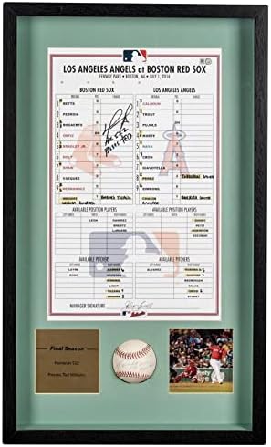 David Ortiz 522nd Home Run Aláírt Játék Használt Baseball Halad Ted Williams - MLB Dedikált Baseball Játék, Használt