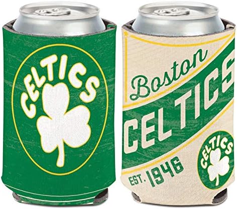 Fanatikusok NBA-ben a Boston Celtics Vintage Design Hűtő 1 Csomag 12 oz. (Összecsukható, 2 Oldalas Design)