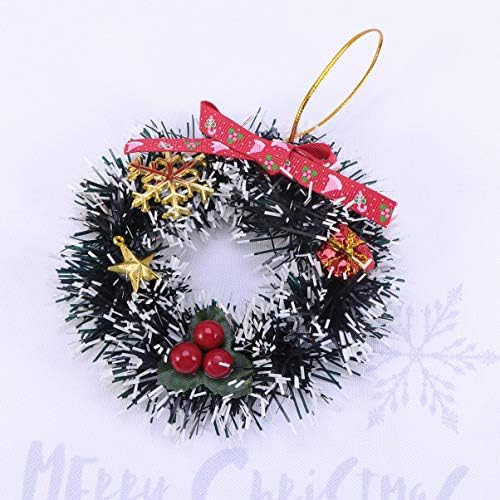 Happyyami Ajándékok Garland Mini Karácsonyi Koszorú Dísz Lóg Csillag Garland Karácsonyfa Függő Dekoráció Díszített