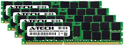 Egy-Tech 32 gb-os Készlet (4x8GB) ECC RDIMM Memória Mac Pro 2010 Közepe & Közepén 2012 (MacPro5,1) | DDR3 1333MHz ECC