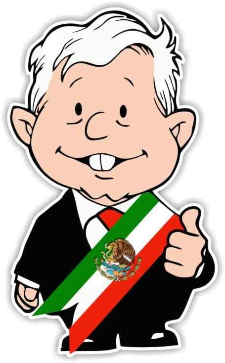 AMLO Lopez Obrador AMLITO Presidente Precíziós Vágás Matrica (3h X 1.8w)