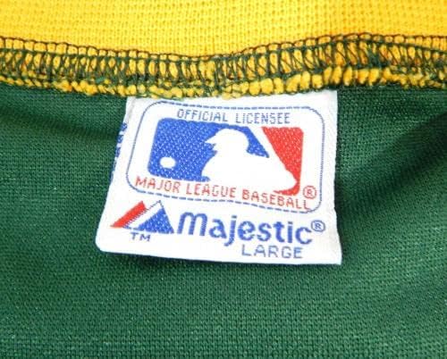 1984-92 Oakland Athletics 6 Játék Használt Zöld Jersey gyakorlást 40 DP21456 - Játék Használt MLB Mezek