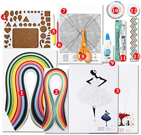 Funpa Quilling Papír Kit DIY Kreatív Quilling Szalag Quilling szerszámkészlet