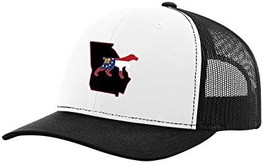 A Dél-Georgia Állam a Zászló Tele Kutya Háló Vissza baseballsapkás-Szén/Fekete
