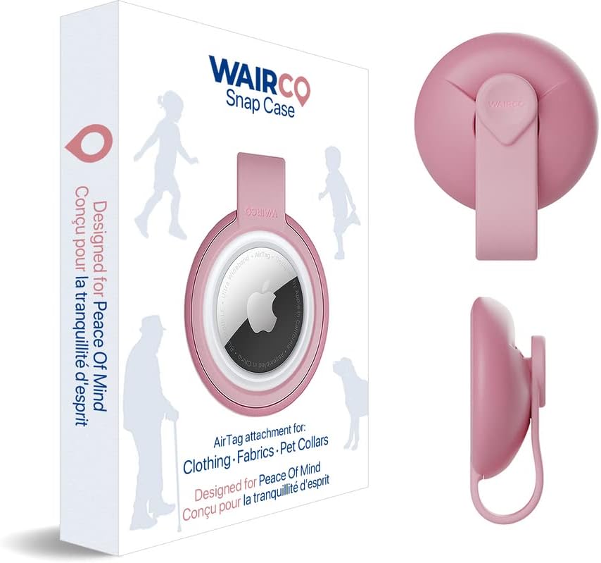 WAIRCO Airtag Jogosultja - Ultra Biztonságos Snap Bezárása Mellékletet Ruházat, Pet Nyakörvek, Poggyász | Superior Védő