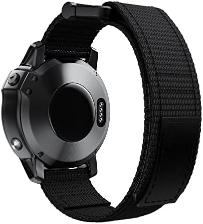 BAHDB Sport Fonott Nylon Hurok Watchband Wriststrap A Garmin Fenix 7 7X 6X 6Pro 5X 5Plus 3HR EasyFit gyorskioldó 26