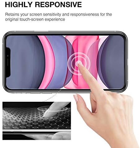 TUPTUG Edzett Üveg kijelző Védő fólia iPhone 11, iPhone XR(3 Csomag) -- Edzett Üveg védőburkolat a 6.1-es Apple iphone