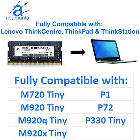 Adamanta 64 gb-os (2x32GB) Kompatibilis a Lenovo Thinkstation, a ThinkPad DDR4 2666MHz PC4-21300 SODIMM 2Rx8 CL19 1.2
