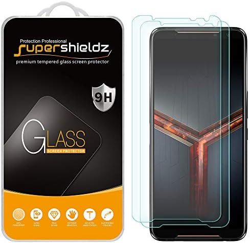 (2 Csomag) Supershieldz Célja az Asus ROG Telefon 2 / ROG Telefon II. (ZS660KL) Edzett Üveg kijelző Védő fólia, Anti