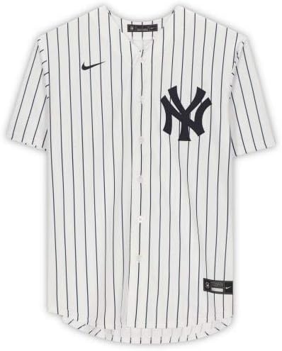 Keretes Aaron Hicks New York Yankees Dedikált, Fehér Nike Replika Jersey - Dedikált MLB Mezek