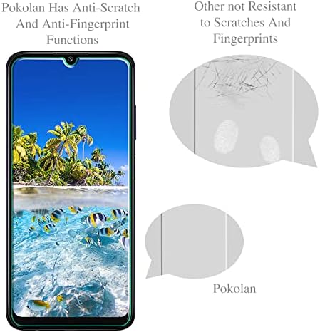 Pokolan [3-Pack] képernyővédő fólia Samsung Galaxy A03s, Galaxy A03 Edzett Üveg, 9H Keménység, Anti Karcolás, az Ügy